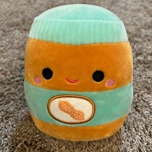 Squishmallows Food Squad Antoine the Peanut Butter Jar Plush